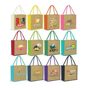Laminated jute Bags Coloured
