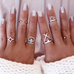 6-piece Geometric Rings