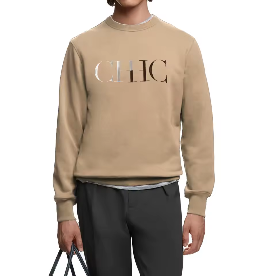 Casual Embroidery Pullover Streetwear Solid Sweatshirts - Image 2