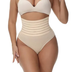 Casual High Waist Shaping Brief Thong Body Shaper Slimming Underwear Butt Lifter Control Pantie Shapewear