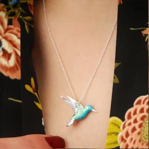 Trendy Exquisite Enamel Bird Pendant Clavicle Chain Necklace