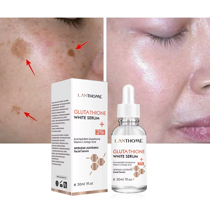 Dark Spots Vitamin C Defects Reduce Facial Oil Brightening Firming Glutathione Whitening Serum