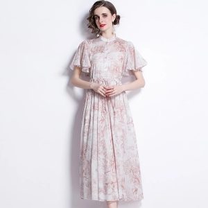 Elegant Cotton A-Line Vintage Party Dress