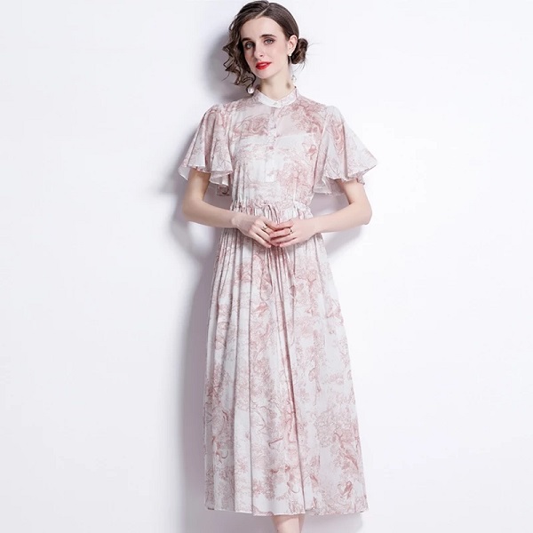 Elegant Cotton A-Line Vintage Party Dress