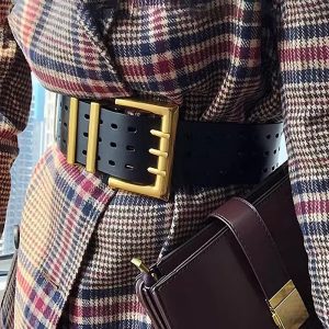 Elegant leather gothic corset cummerbund Punk Wide belts