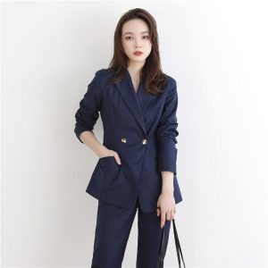 Fashion Casual Turndown Collar Button Pants Sets