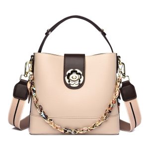 Fashion Designer Lock Strap Handbags