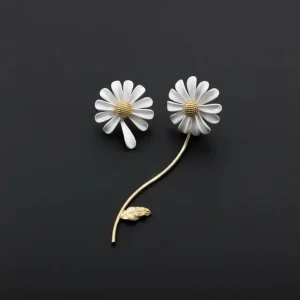 Fresh Floral Asymmetric Stud Jewellery