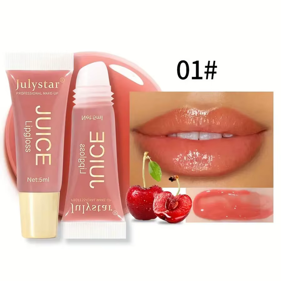 Fruit Scent Moisturizing And smoothing Watery Crystal Clear jelly Oil Lip Gloss