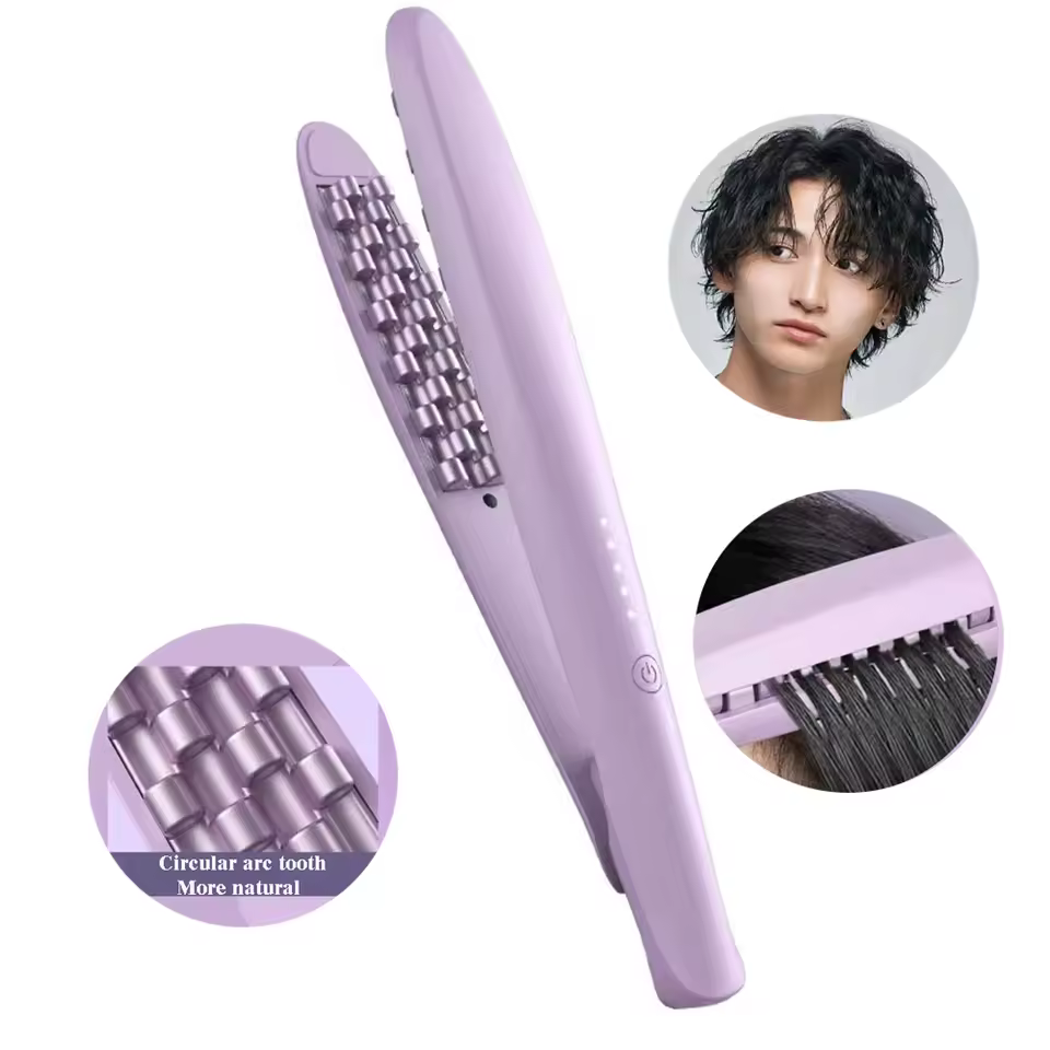 Iron Curling Corrugated Plate Pro Electric Hair Crimper Hair Ceramic Corn Perm Styling Tools