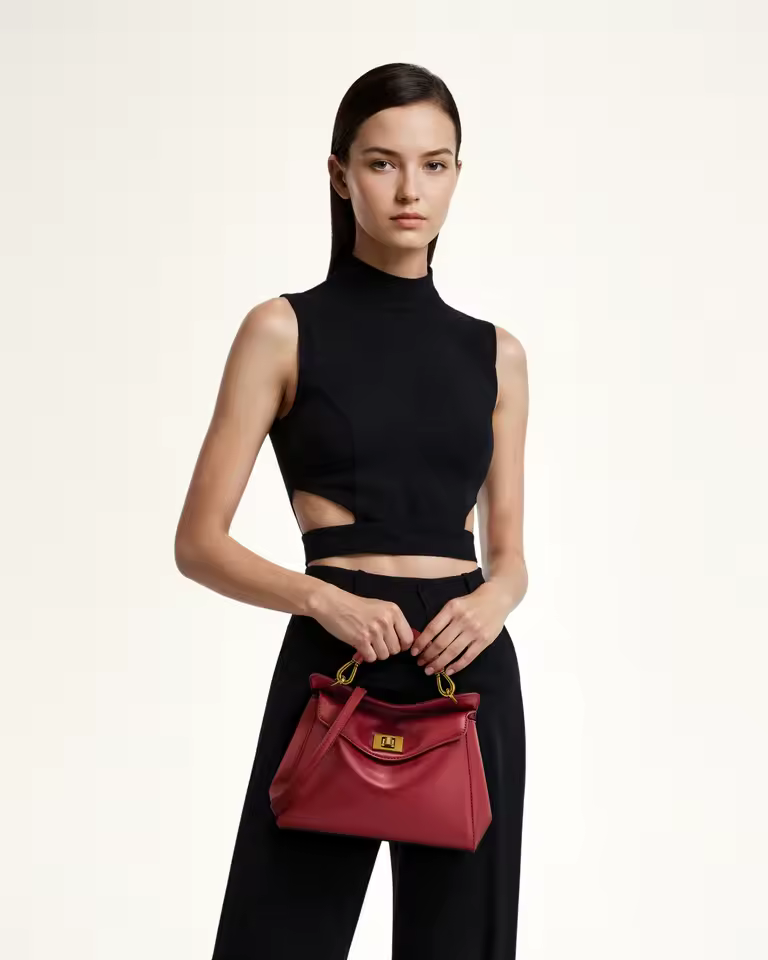 Luxury High-end Fashionable Versatile Lock Shoulder Crossbody Bag
