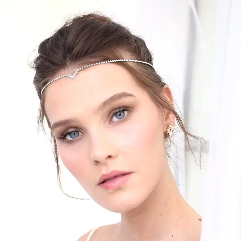 Luxury Rhinestone Crystal Wedding Headband Decoration Bride Tiaras Vintage Jewelrys - Image 3