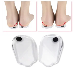 Magnetic Massage Insoles Gel OX Type Leg Orthotics Heel Pad Corrective Foot Magnet Massage Insoles Insert Pads