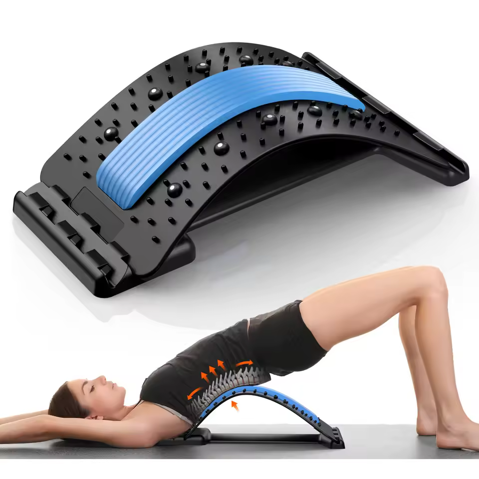 Multi-Level Lower and Upper Back Support Back Stretcher for Back Pain Relief