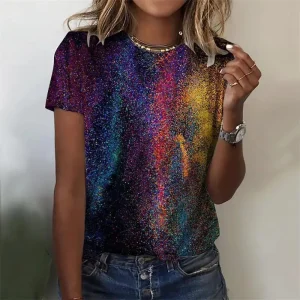 Beautiful 3D Print Scales Elegant Short Sleeve T Shirt