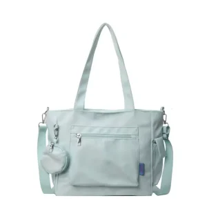 Lazy Style Canvas Composite Large Capacity Commuter Tote Bag