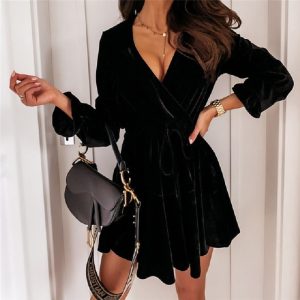 Sexy Velvet Bodycon Dress