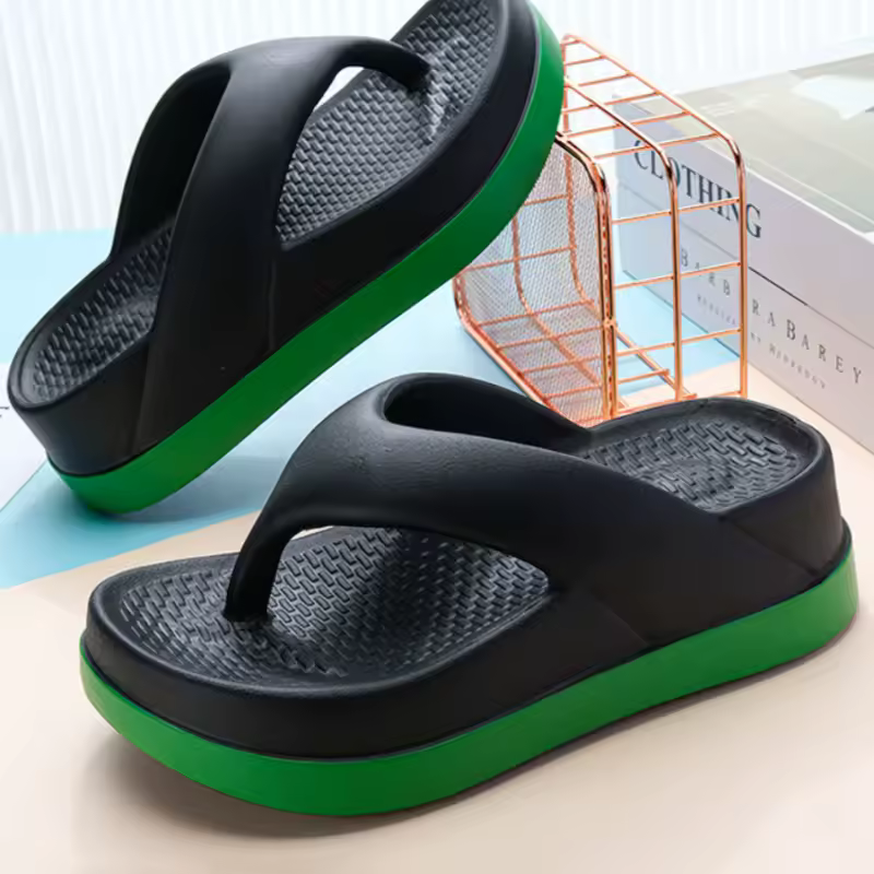 Trendy Popular Design Flip Flops Platform Sandals Non-Slip Outdoor
