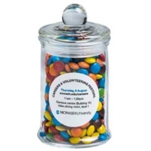 mini m&m filled jar small 115g