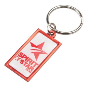 Rainbow VII Keyring (20x40mm rectangle)-Ind