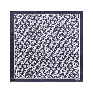Cacharel Hirondelle Navy Silk Scarves