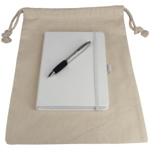 Drawstring Bag + JournalBook + Pen Gift Set